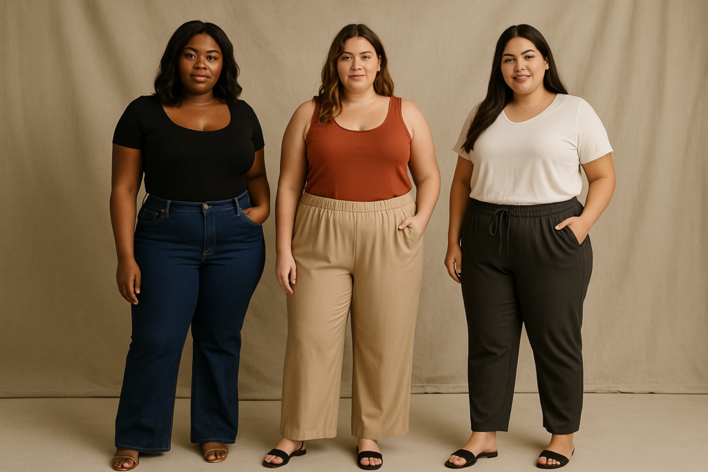 curvy pantalon femme