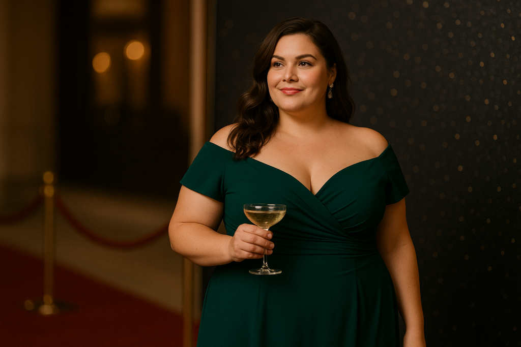 robe cocktail plus size