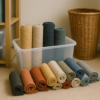 rouleaux de tissu