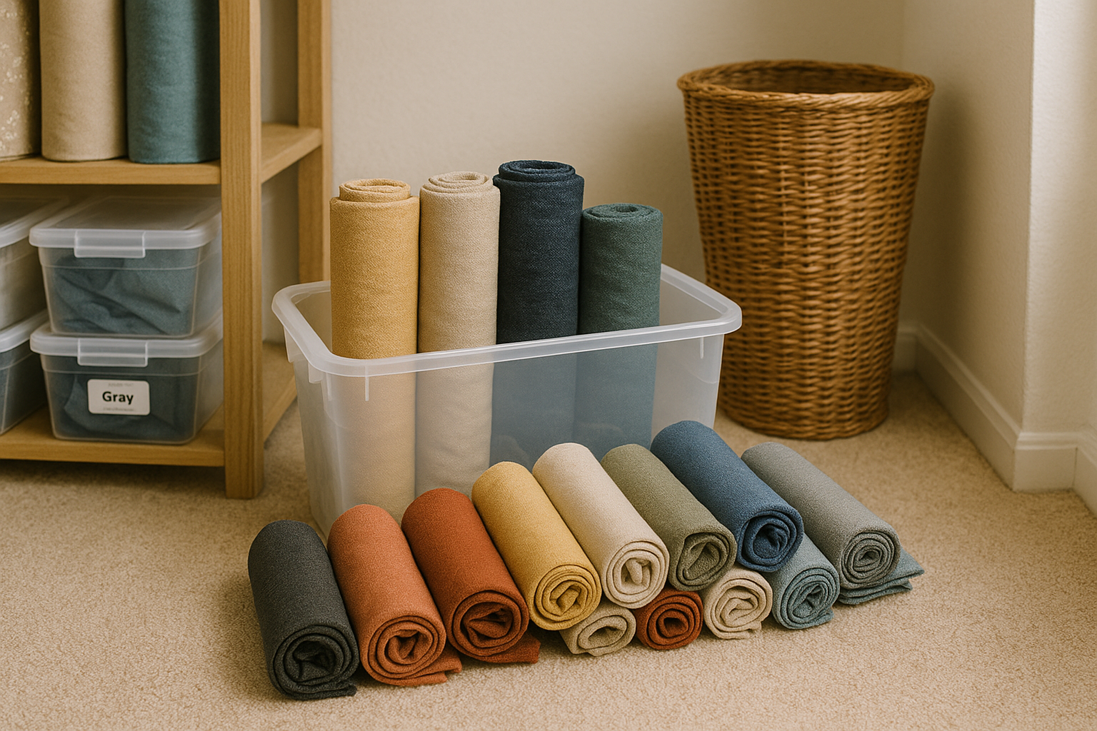 Comment stocker ses chutes et ses rouleaux de tissu pour les conserver longtemps ?