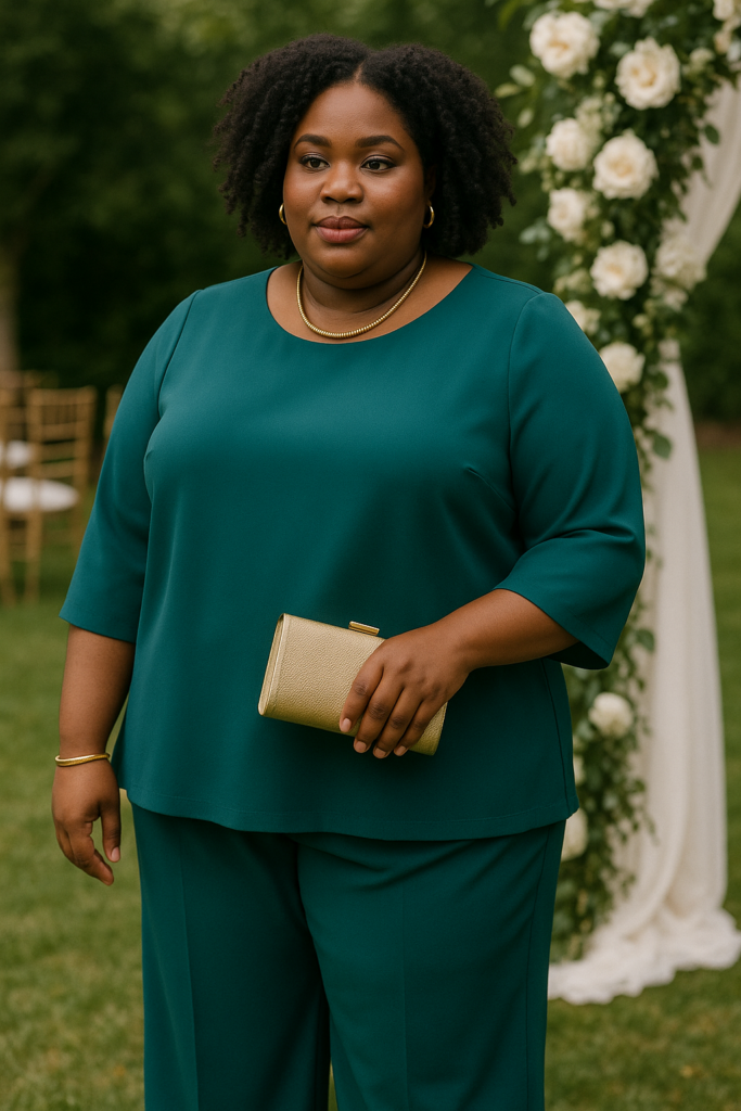 ensemble chic pour mariage grande taille