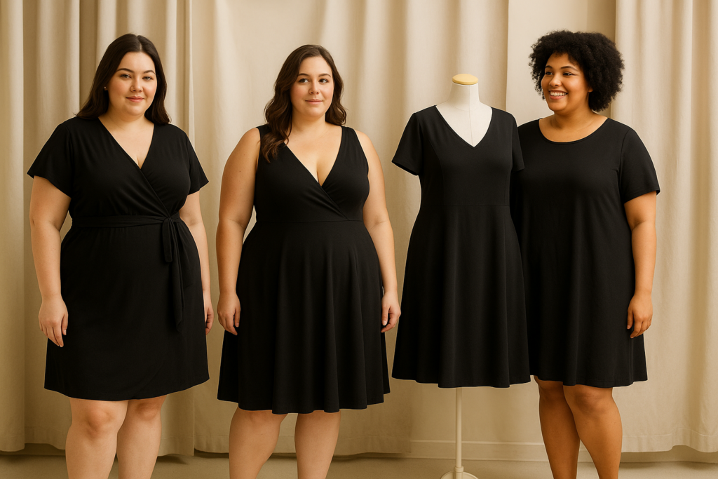 robe noire plus size