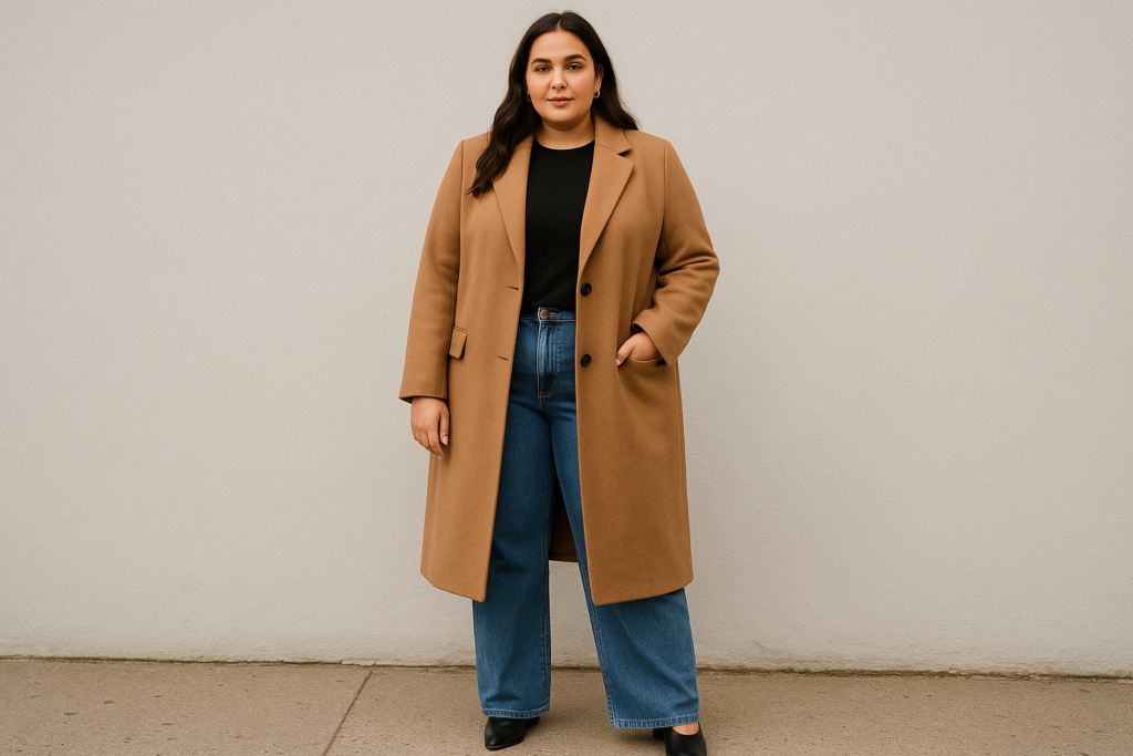 jeans droits grande taille