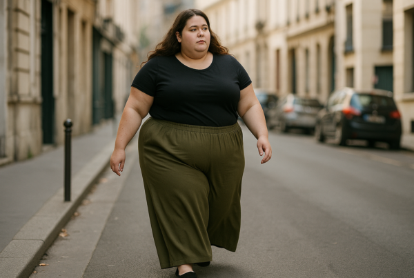 pantalon palazzo grande taille