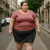 Jupe droite grande taille