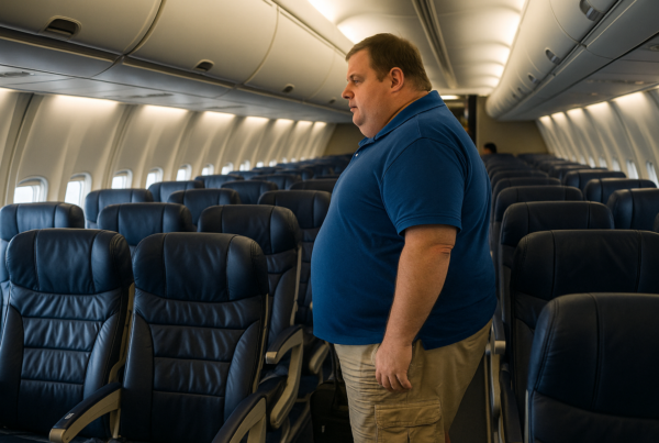grossophobie dans l'aviation
