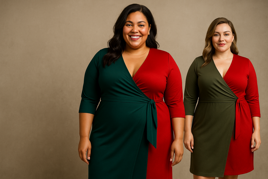 robe portefeuille plus size