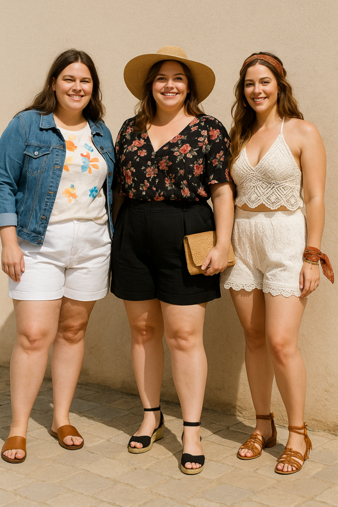 short femme ronde