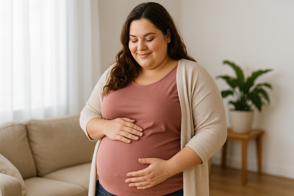 confiance grossesse grande taille