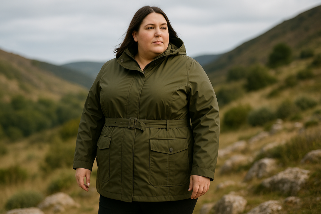 parka cintrée grande taille