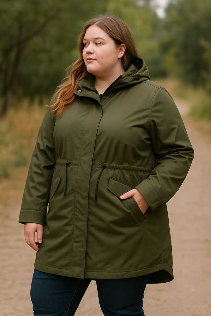 parka mi-cuisse grande taille