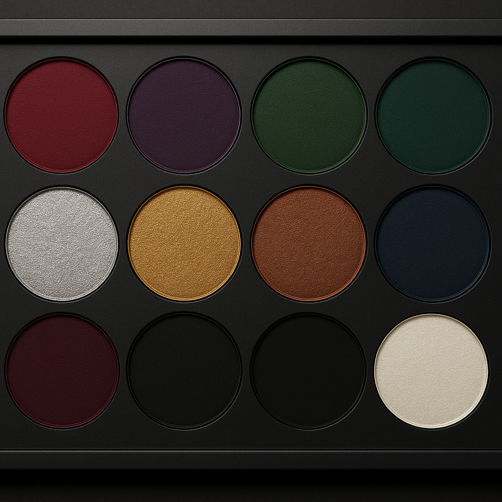 palette maquillage Halloween visage rond