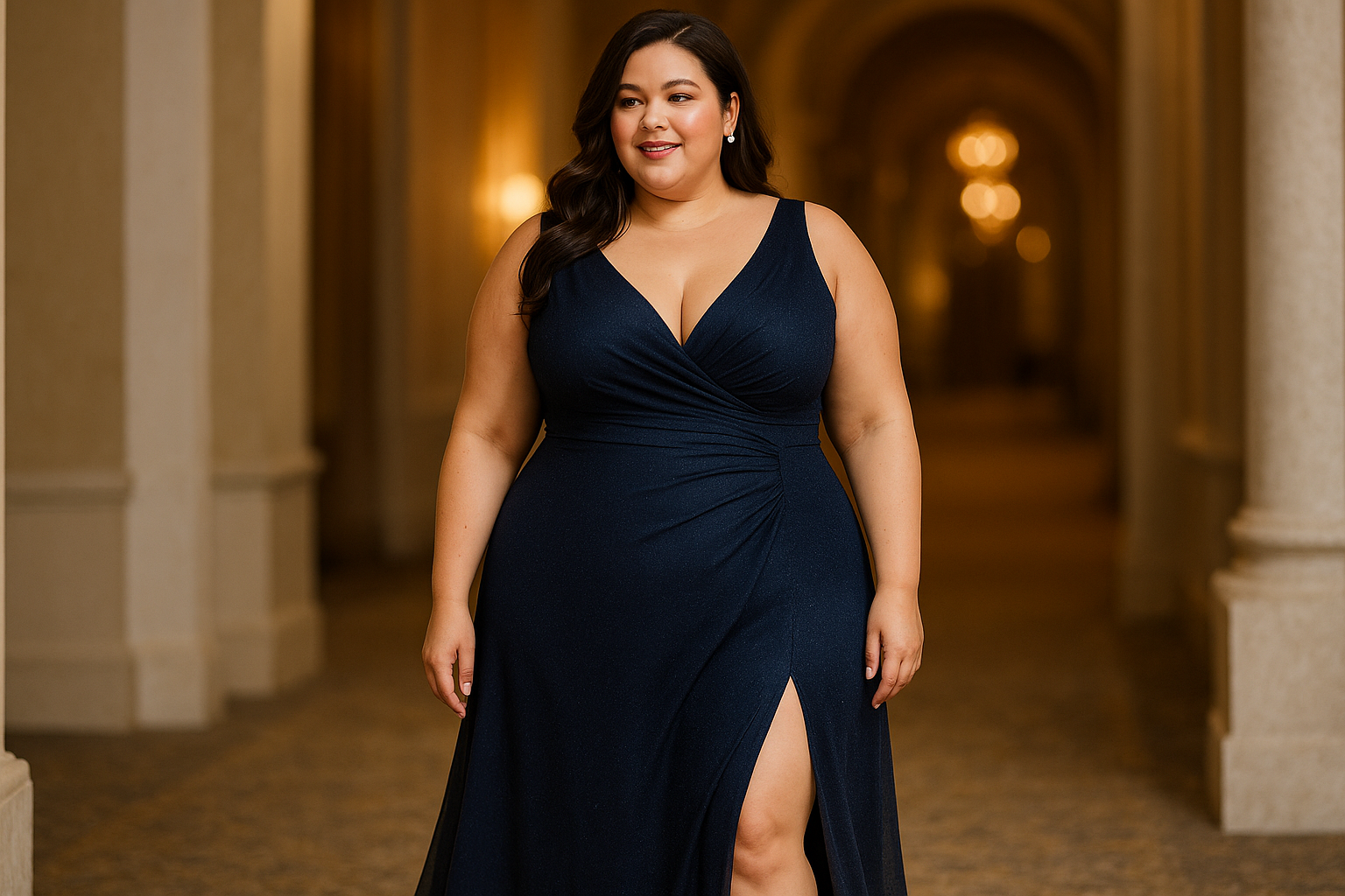 Robe de soirée grande taille : briller sans avoir à se cacher.