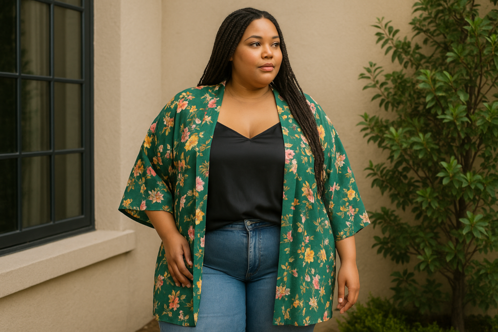 kimono grande taille