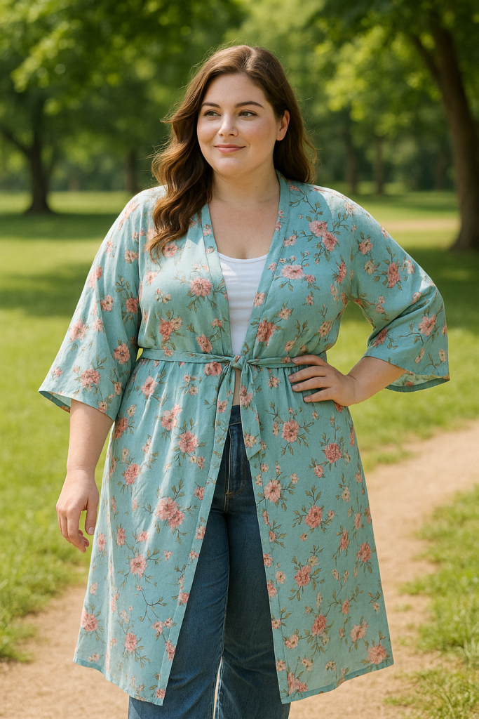 kimono pour femme ronde