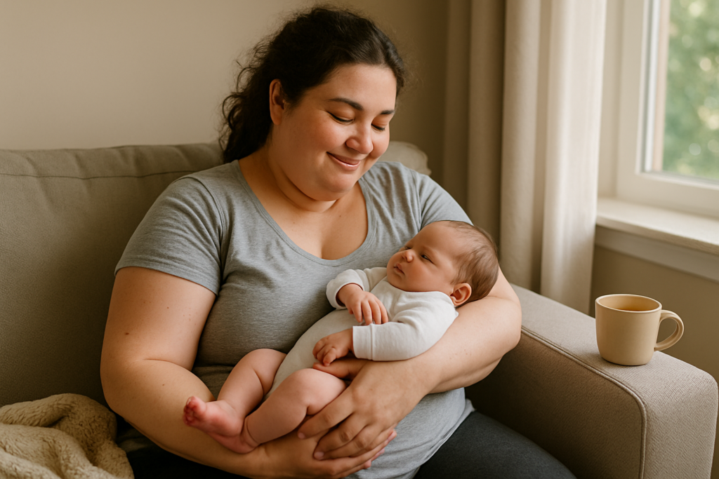 post-partum maman ronde