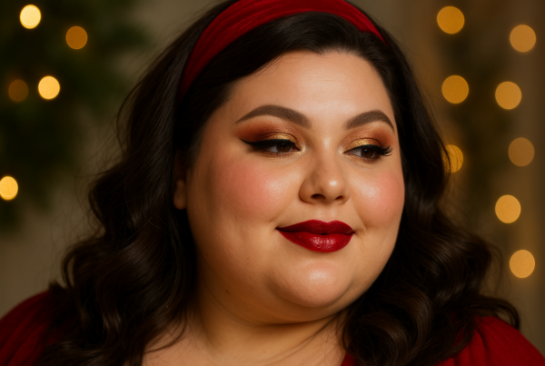 maquillage de noël femme ronde