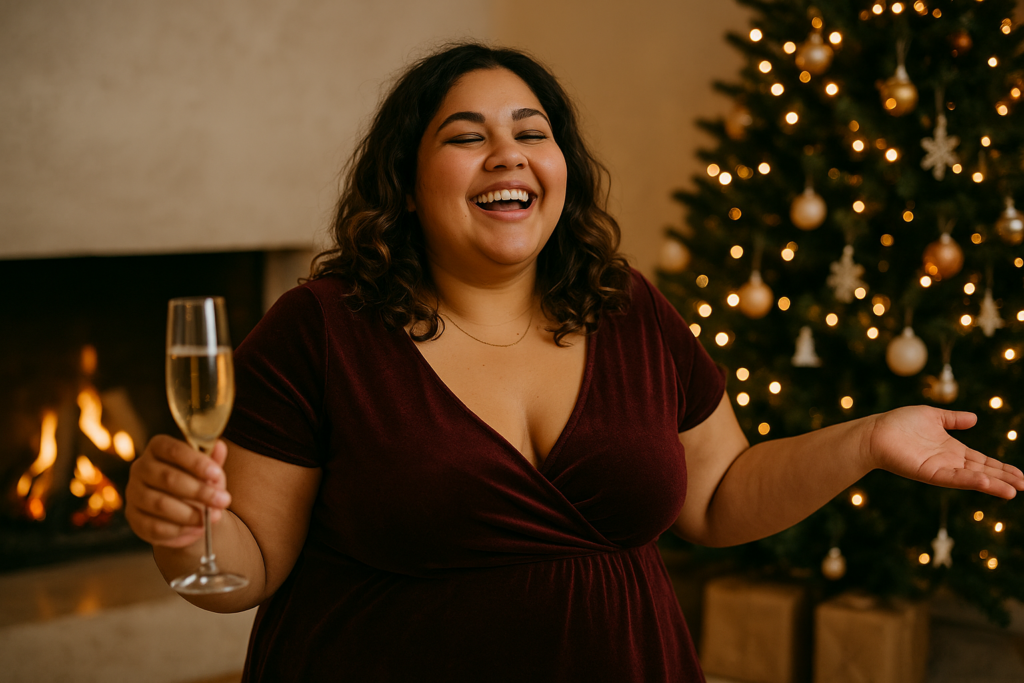 célébration femme ronde Noël