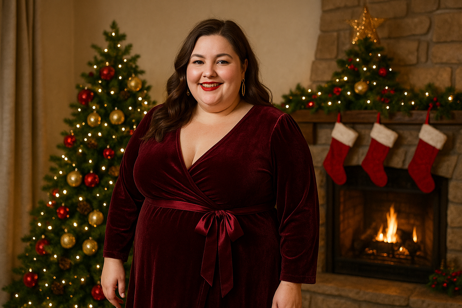 Robe de Noël grande taille : sublimez vos courbes sous le sapin. Le guide !