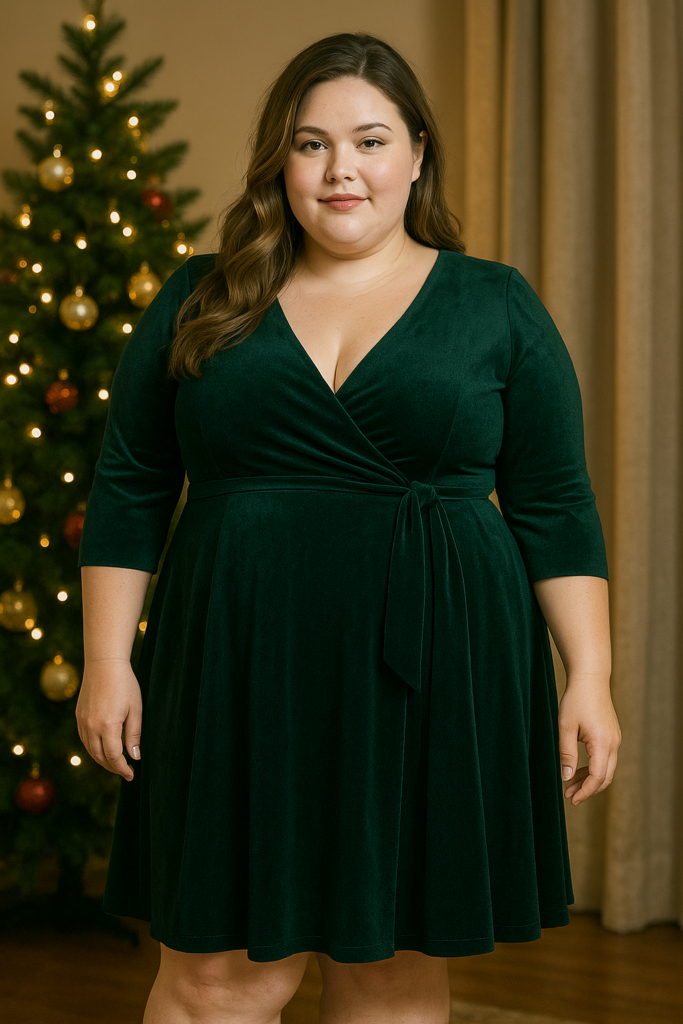 formes robe noël grande taille