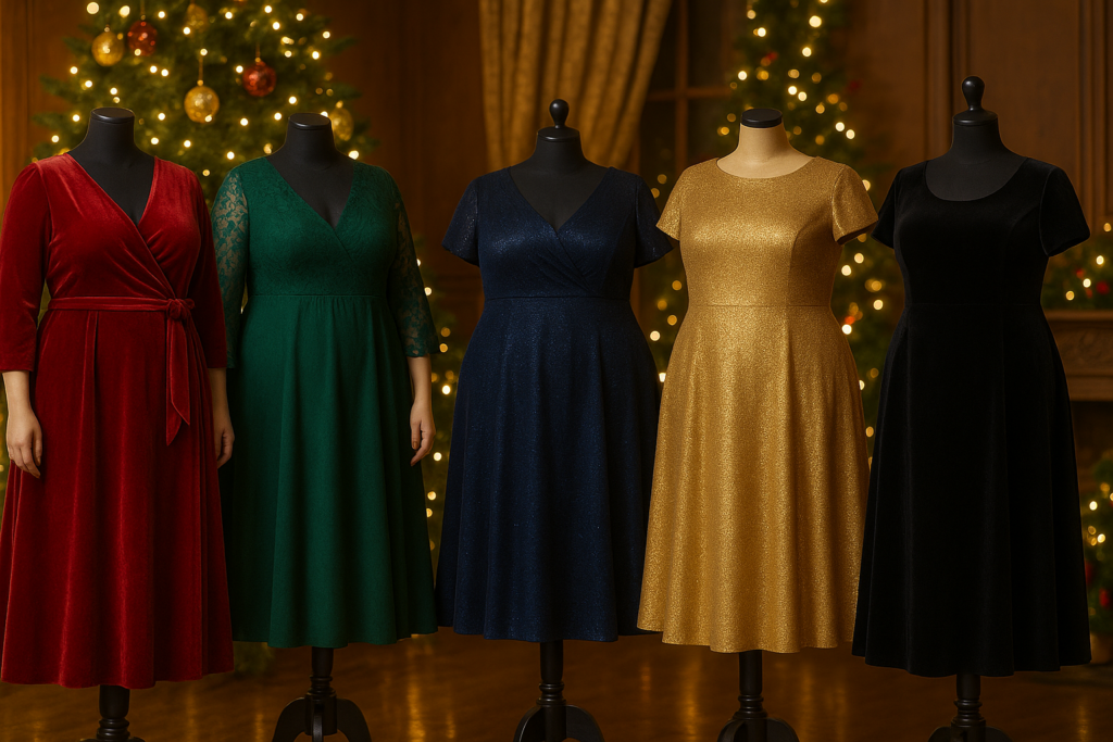 couleurs robe noël grande taille