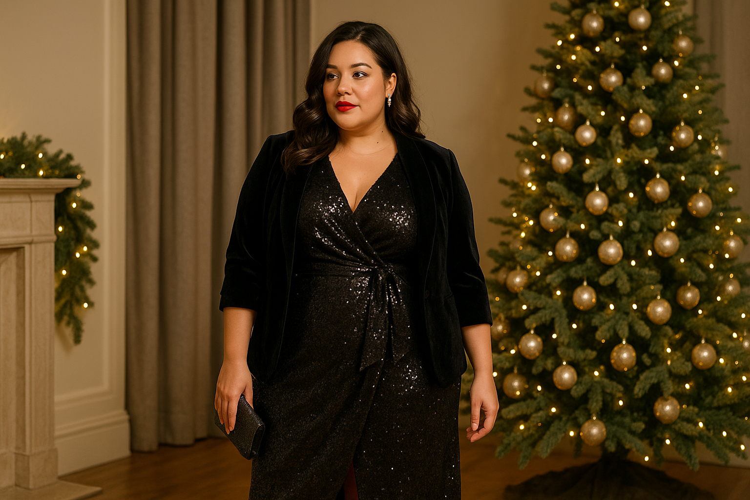 Quelle tenue de réveillon pour une femme ronde ? Brillez sans compromis !