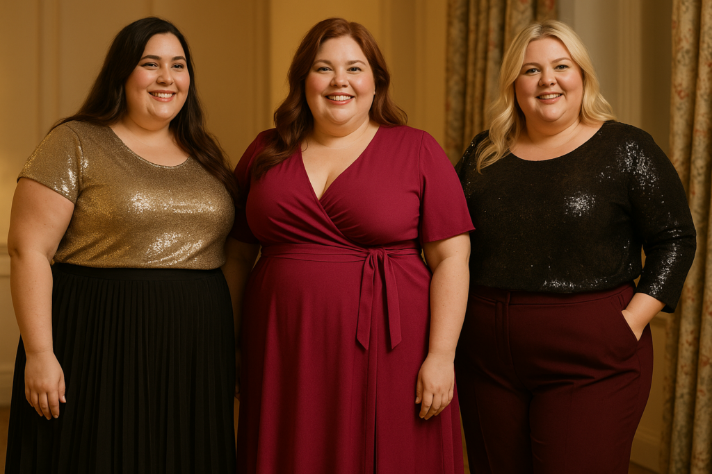 jupe ou pantalon réveillon femme ronde