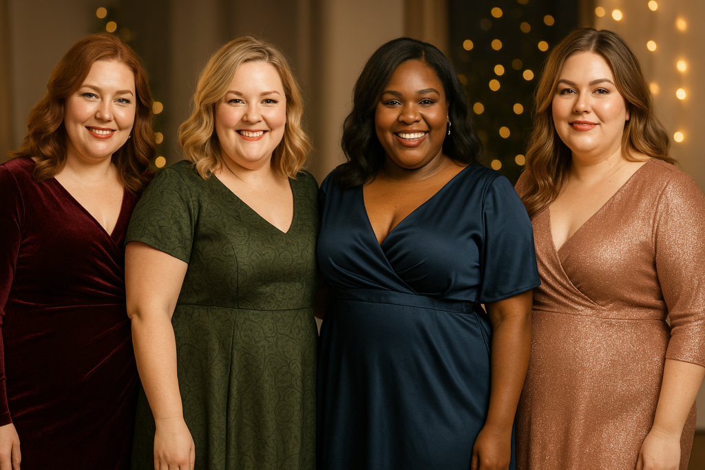 matières réveillon femme ronde