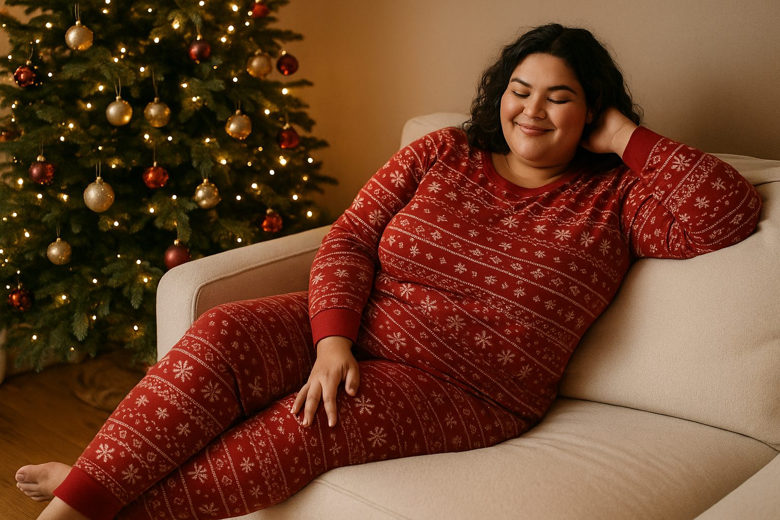 Envie d’un réveillon cocooning ? Comment trouver le meilleur pyjama de Noël grande taille ?