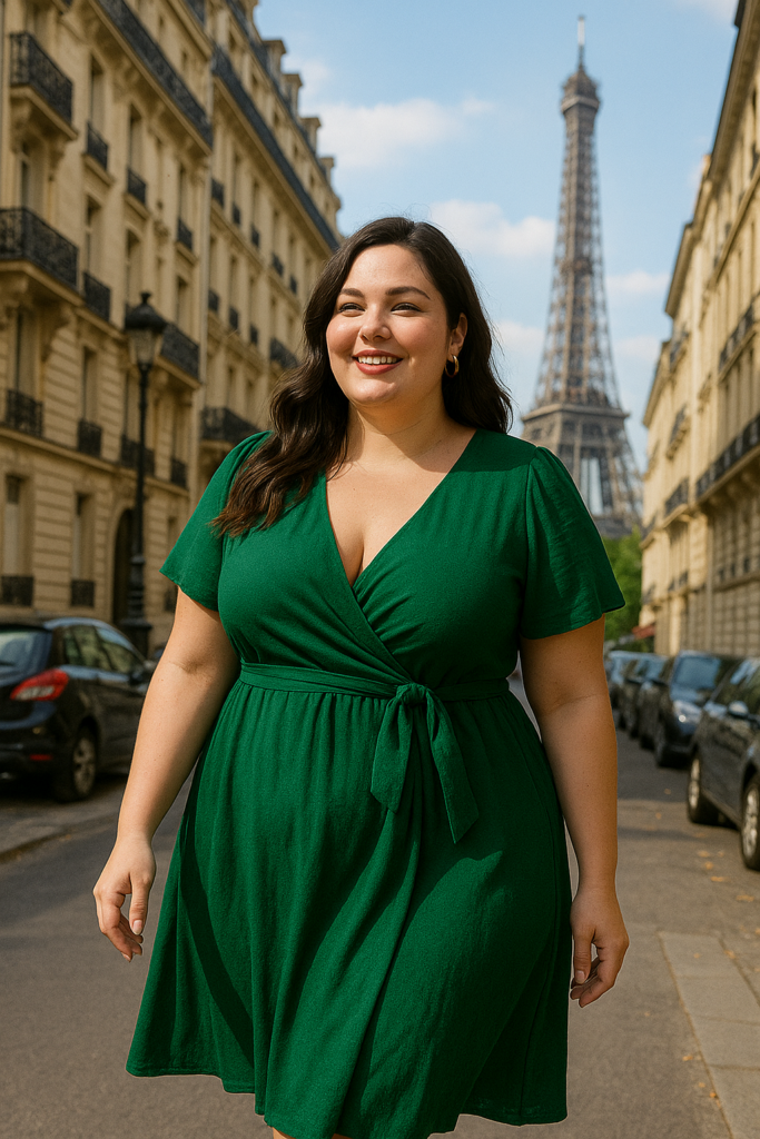 femme ronde Paris mode