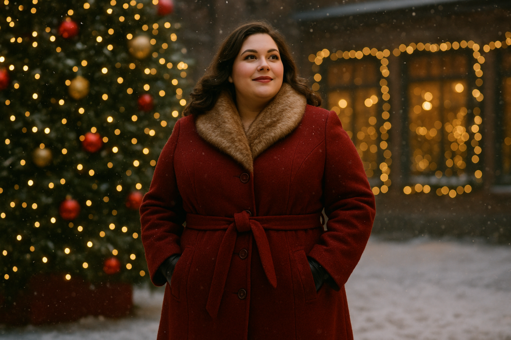 manteau de fête grande taille