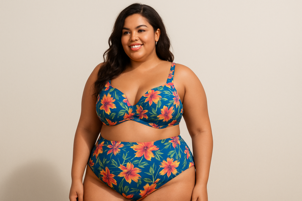 Bikini grande taille élégant réaliste