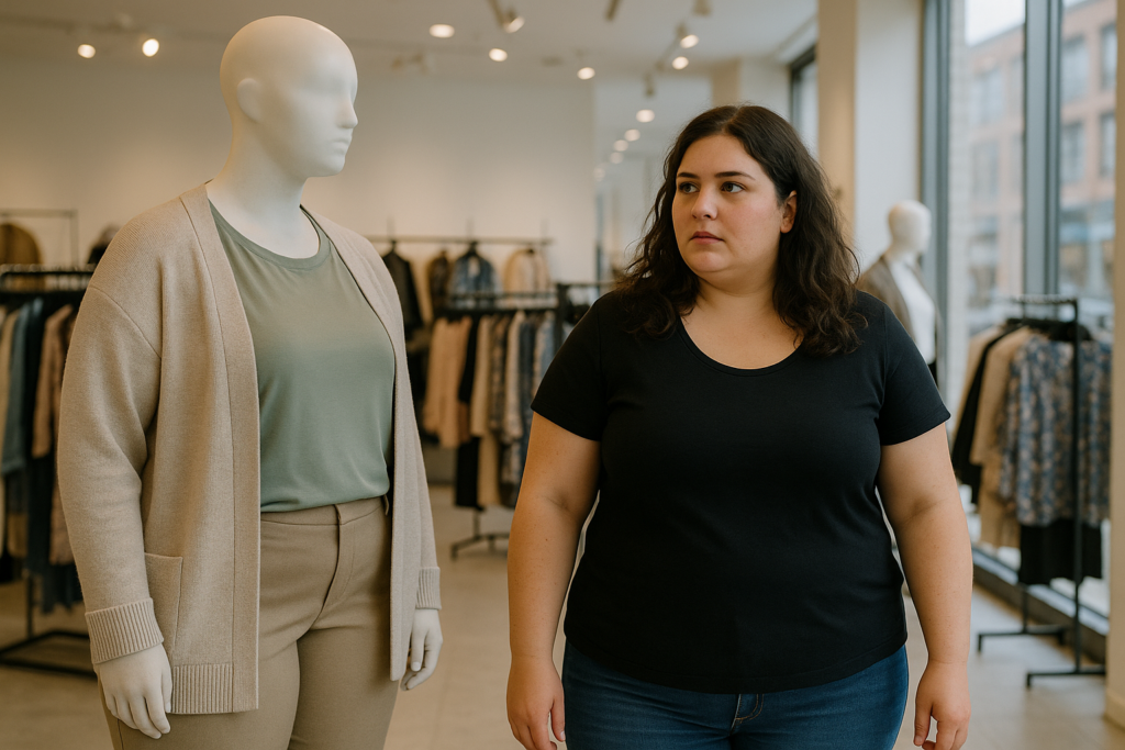 manque de vêtement plus size