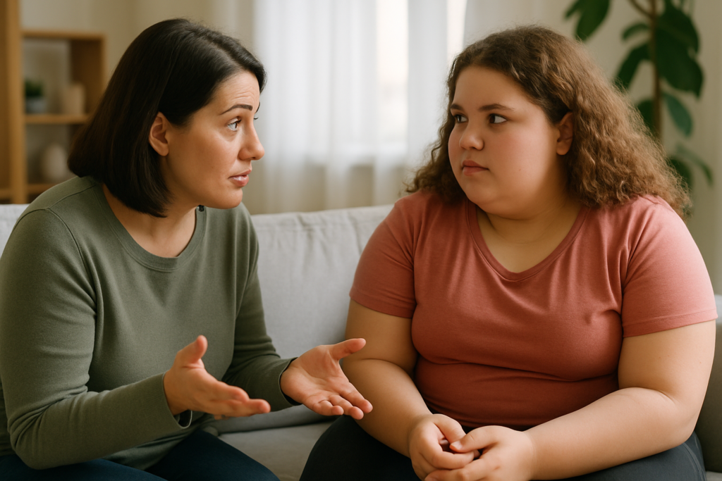 accompagnement des jeunes filles rondes