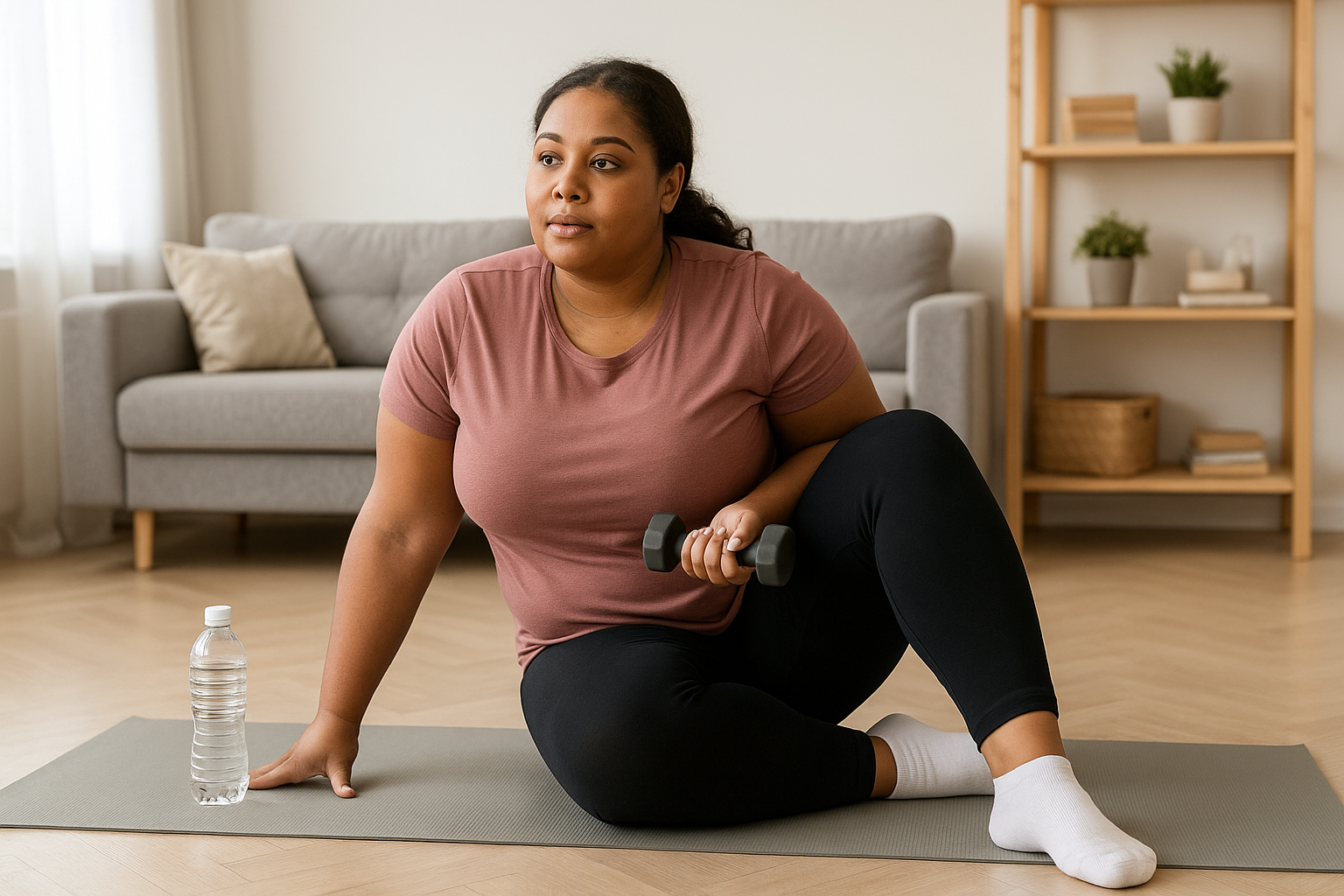 Le guide du fitness à domicile pour les femmes rondes !