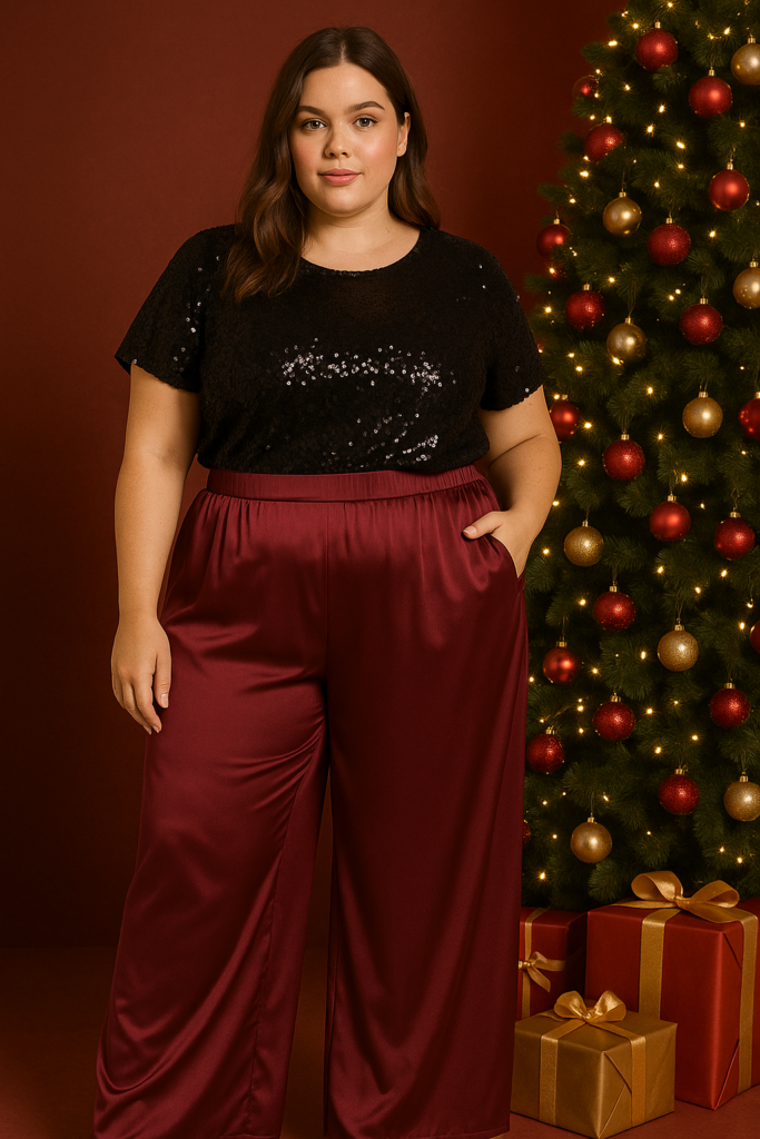 pantalon grande taille noel