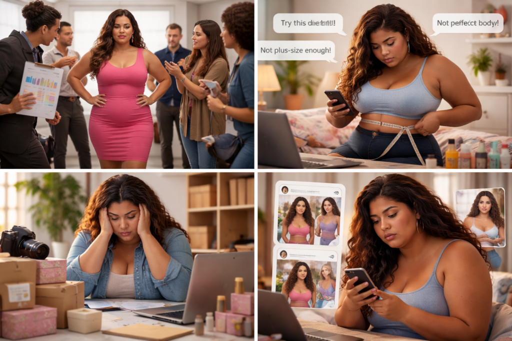 négatifs de l'influence grande taille