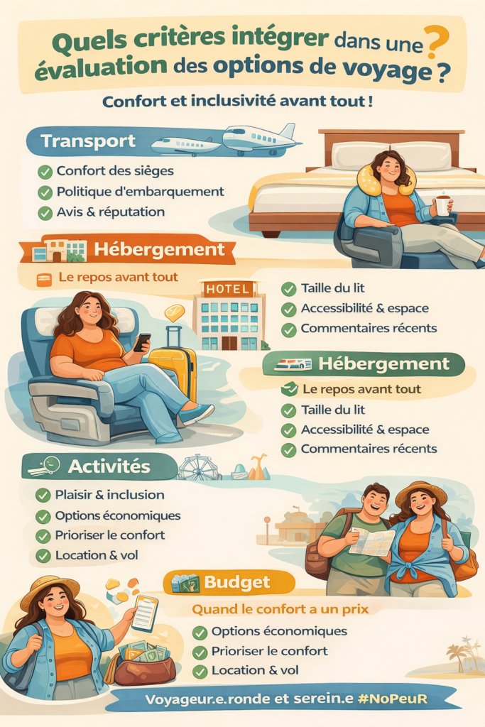 critères pour choisir un voyage