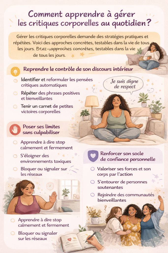 gérer les critiques sur le corps