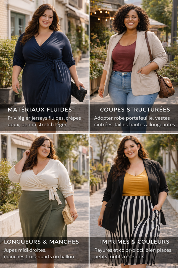 tenues flatteuses pour rondes