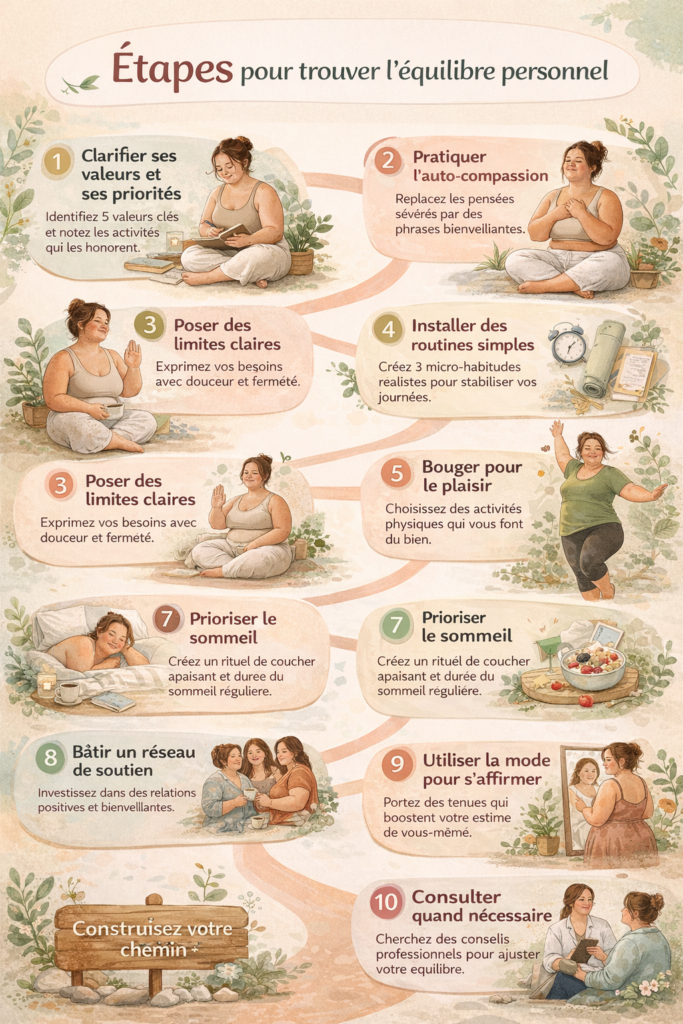 étapes équilibre personnel