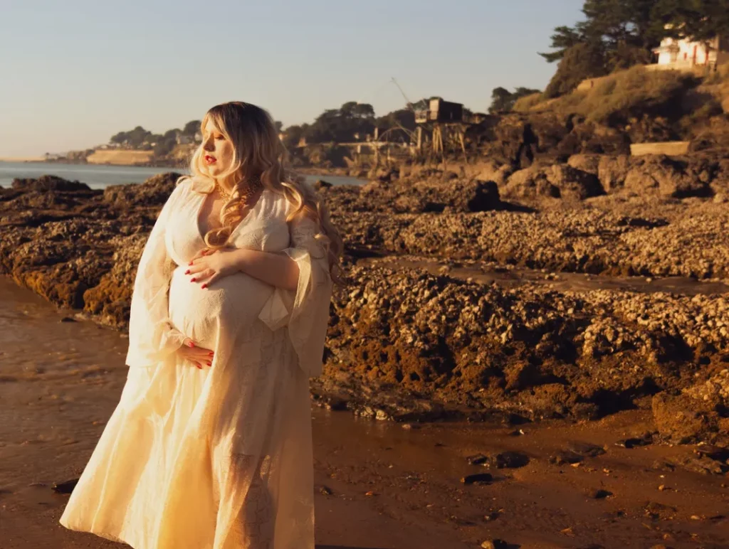 shooting grossesse à la plage