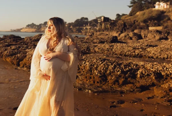 shooting grossesse à la plage