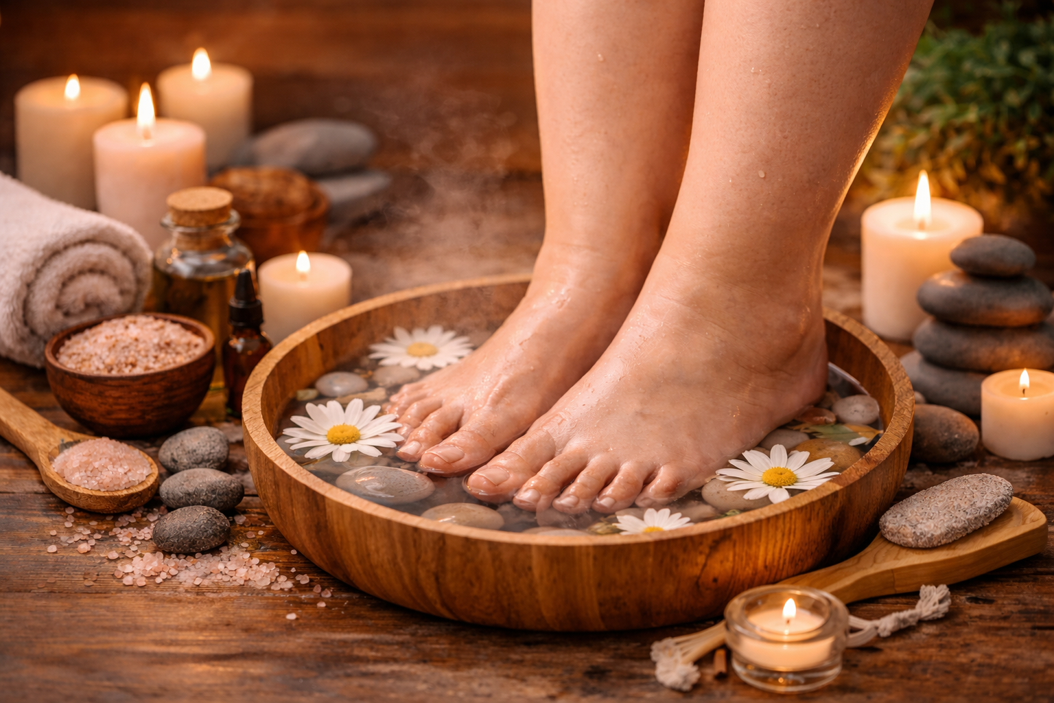 7 avantages du bain de pied !