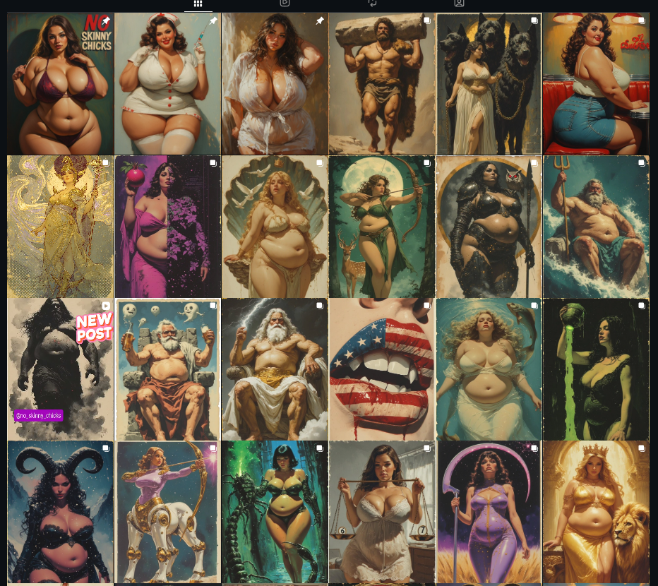 Quand l’art digital célèbre les corps hors normes : le phénomène « No Skinny Chicks ».