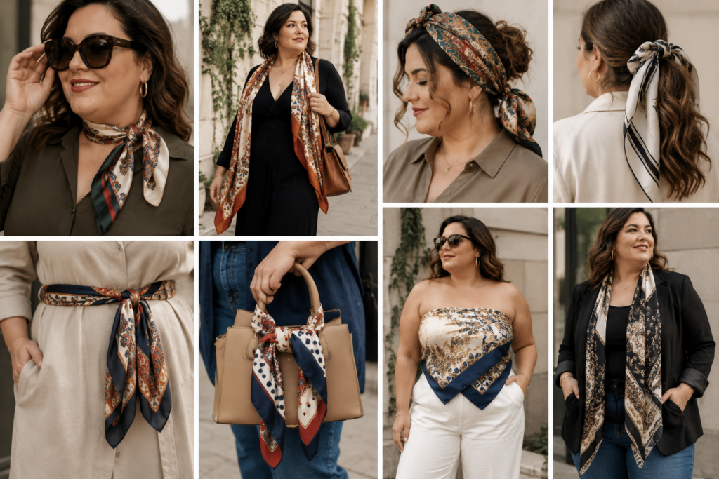 foulard grande taille