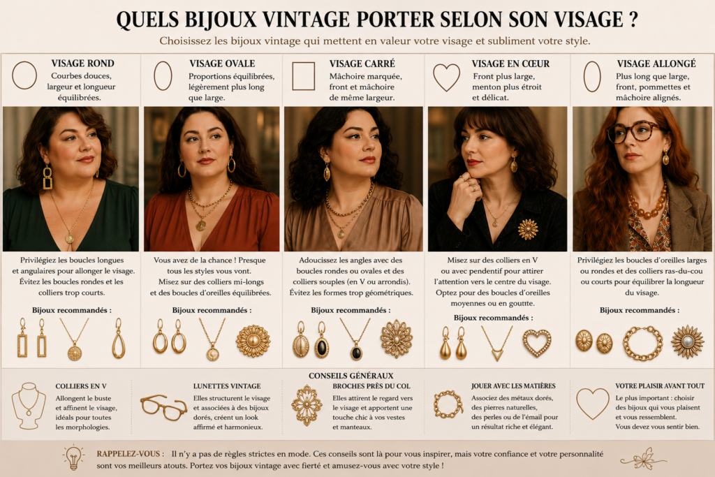 bijoux selon forme visage