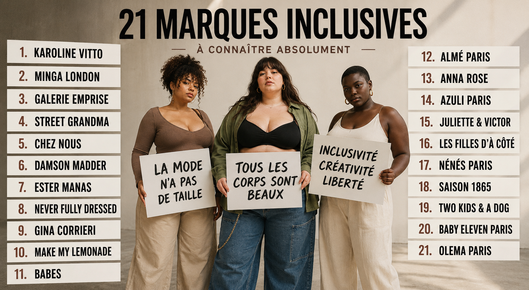 Les marques inclusives à connaître absolument !