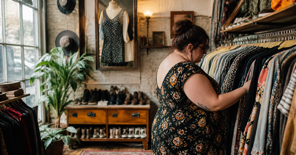 vêtements vintage de seconde main grande taille