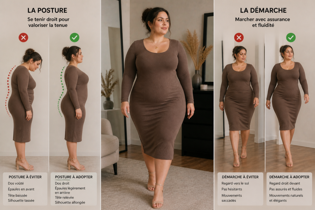 posture femme ronde